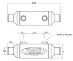 PWR Inline Heat Exchanger - 3" x 3" x 6" 38.0mm Water Outlets